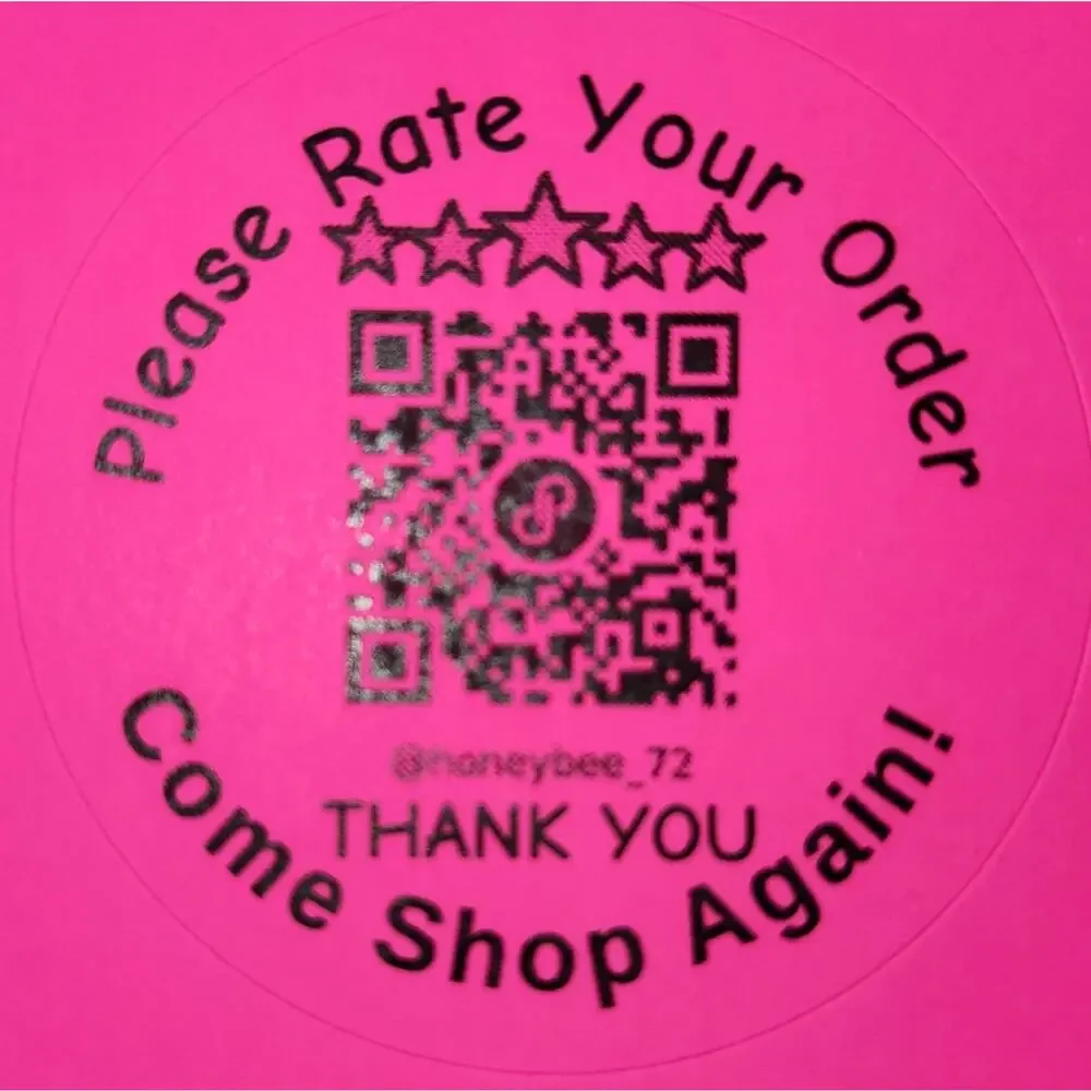 QR Code Stickers single Color NEON - Set Of 96 - 4 Sheets Of 24